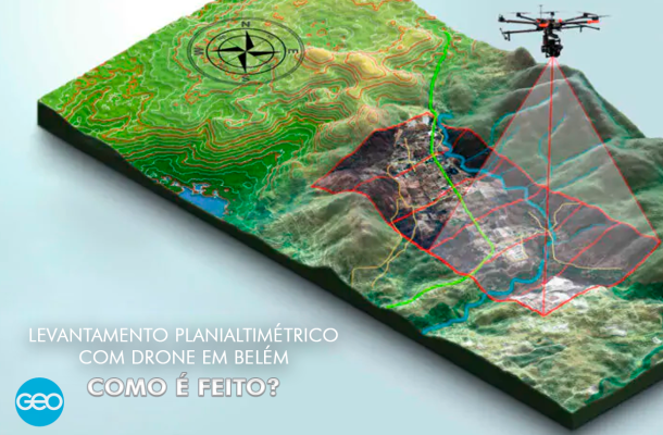 Levantamento planialtimétrico com drone em Belém: como é feito, benefícios e aplicações