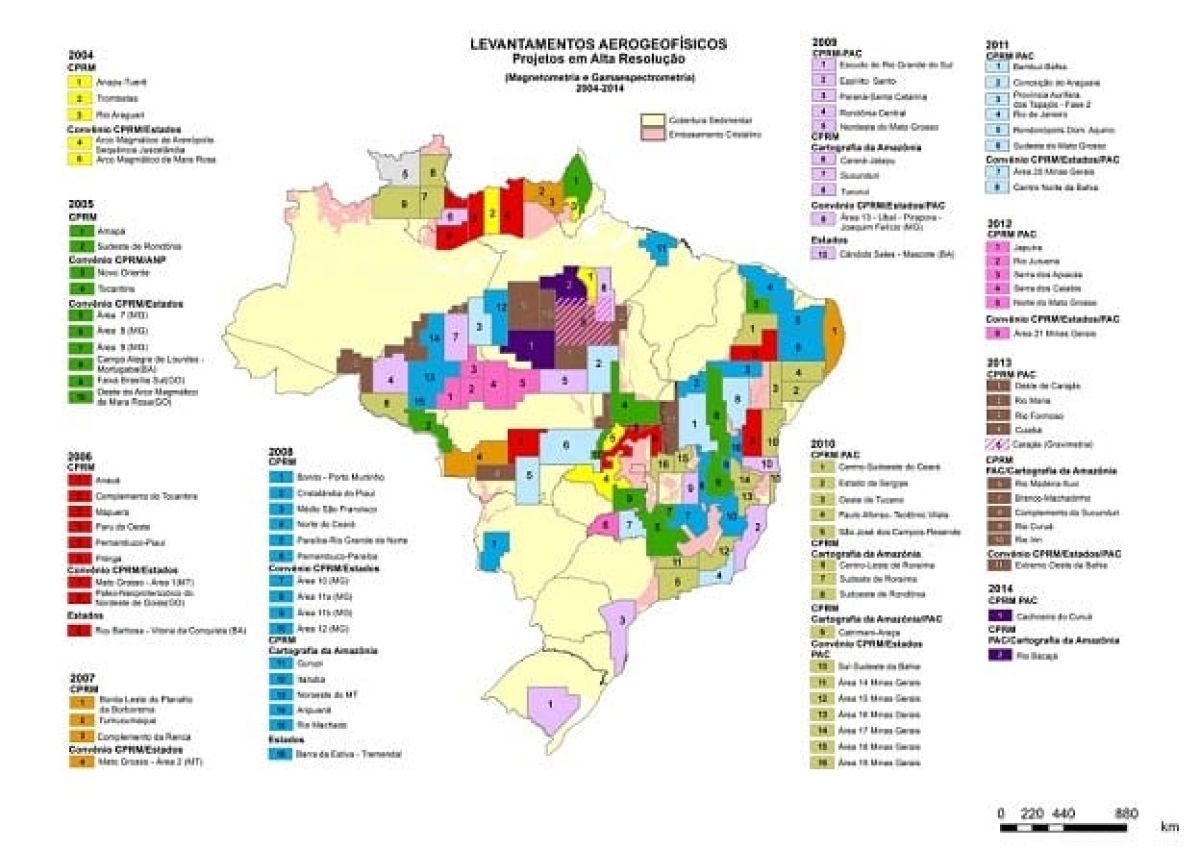 MAPA DE LEVANTAMENTO AEROGEOFÍSICO