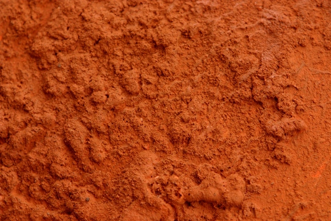 imagem mostrando a característica do solo argiloso