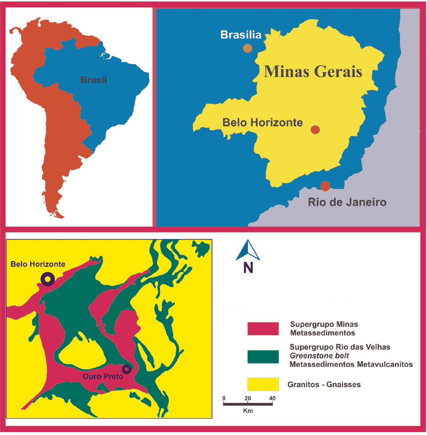 quadrilátero de minério de ferro no Brasil